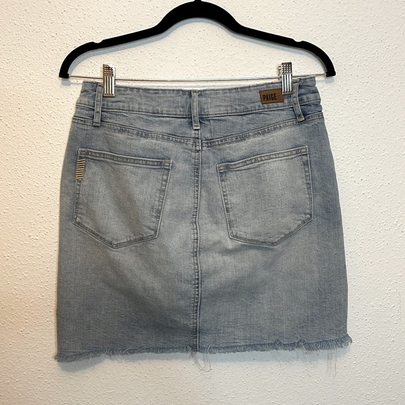 Paige Denim/Jean Mini Skirt with Raw Hem Size 27 - Picture 3 of 6